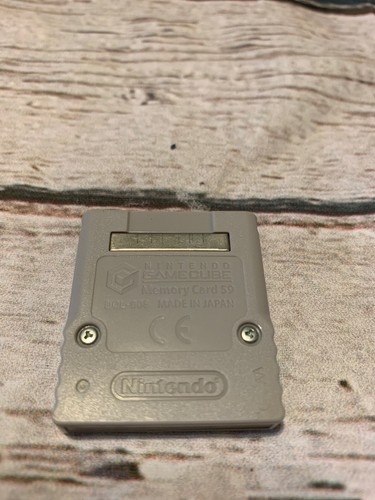 ????   Official Nintendo Gamecube Grey Memory Card DOL-008  59 Blocks ????
