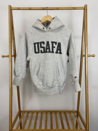 VTG 90s USAFA Air Force Champion Reverse Weave Grey Hoodie VTG 90s USAFA Air Force Champion Reverse Weave Grey Hoodie