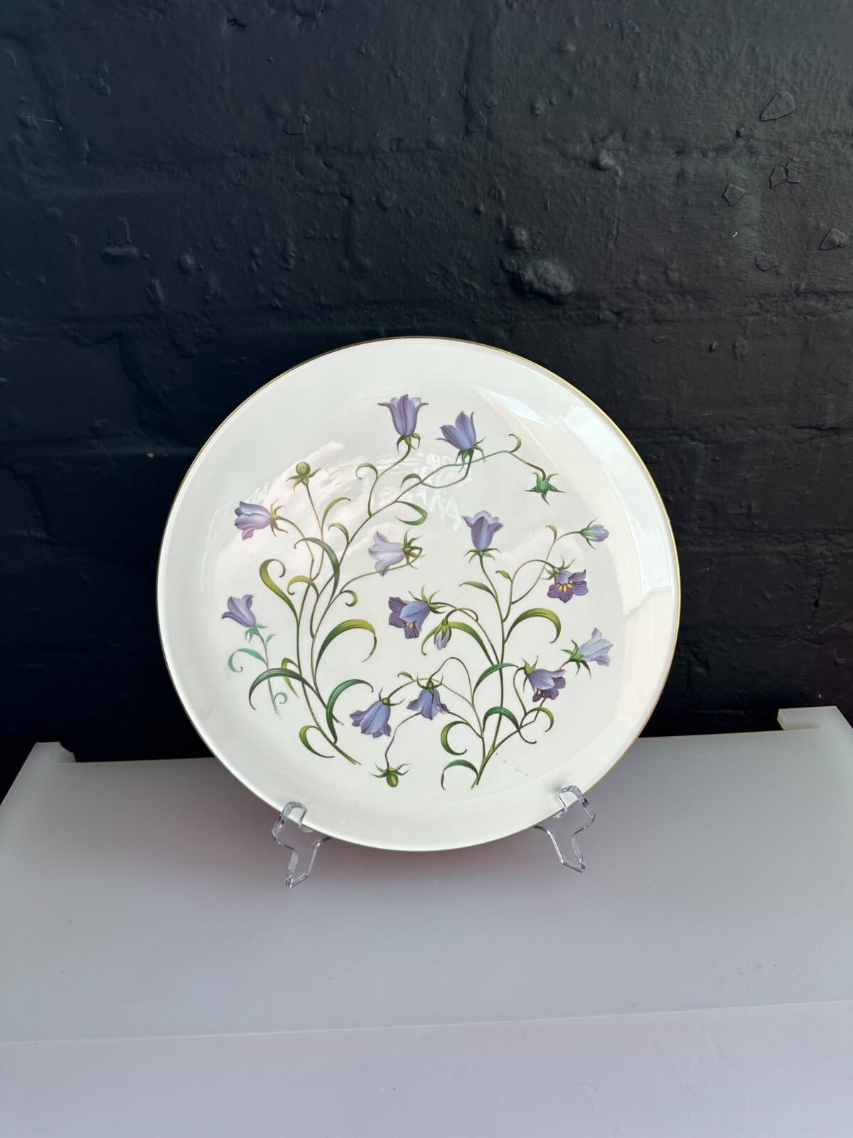 Spode Campanula Cake / Gateau Domed Plate 28.5 cm Wide