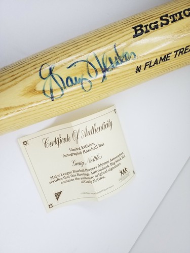 Graig Nettles Signed Adirondack Baseball Bat with COA