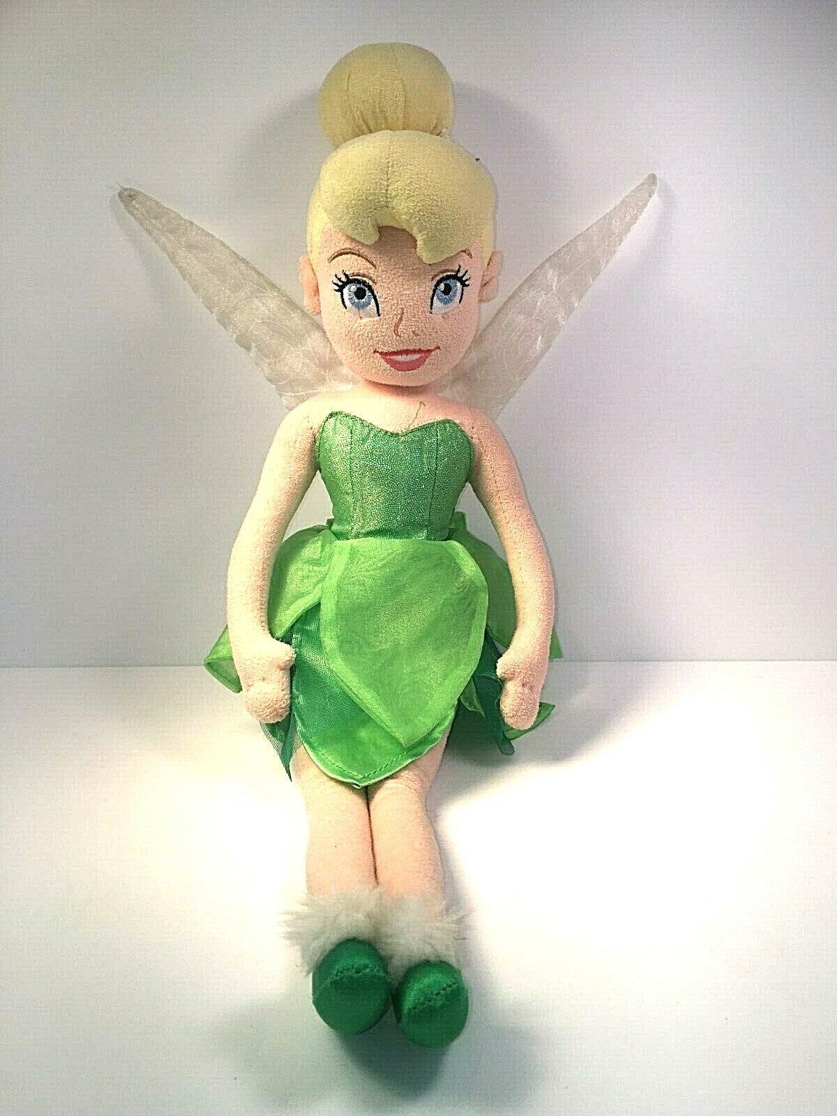Disney Store Tinkerbell Faeries Tink Fairy Stuffed Soft Plush Rag Doll Toy 22