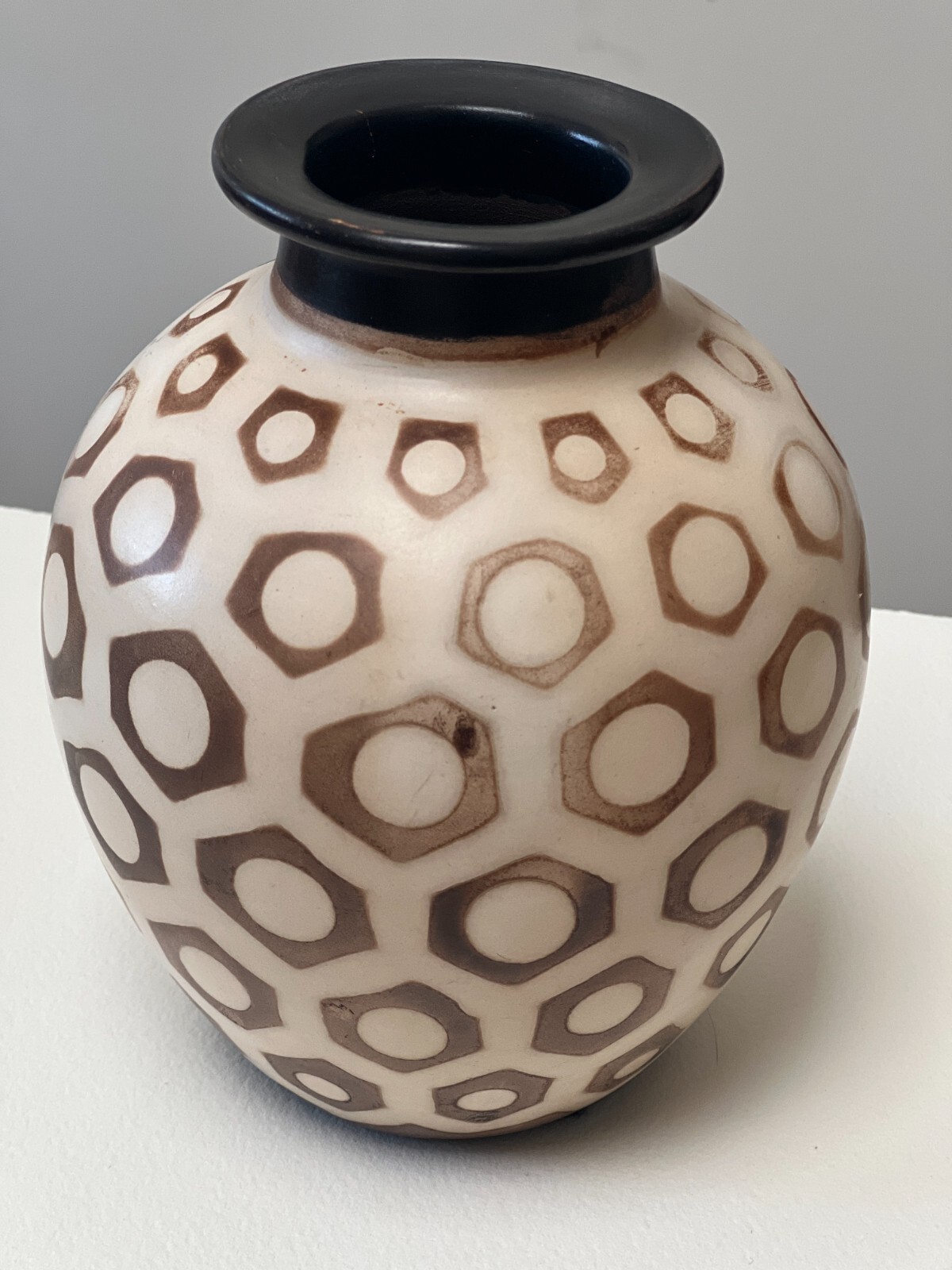 工芸品 Peruvian chulucanas pottry man VINTAGE: Authentic Chulucanas, PERU Handmade Clay Pottery