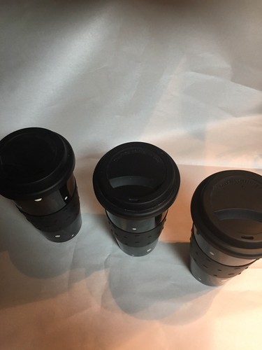 Lot Of 3 Temp-tations Polka Dot 16oz Tumblers With Lids