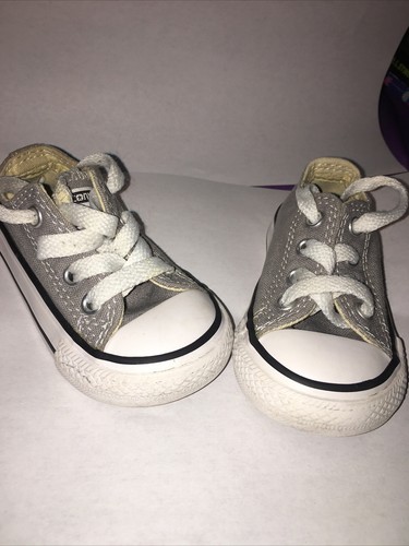 Grey Converse All star Infant/toddler Size 4