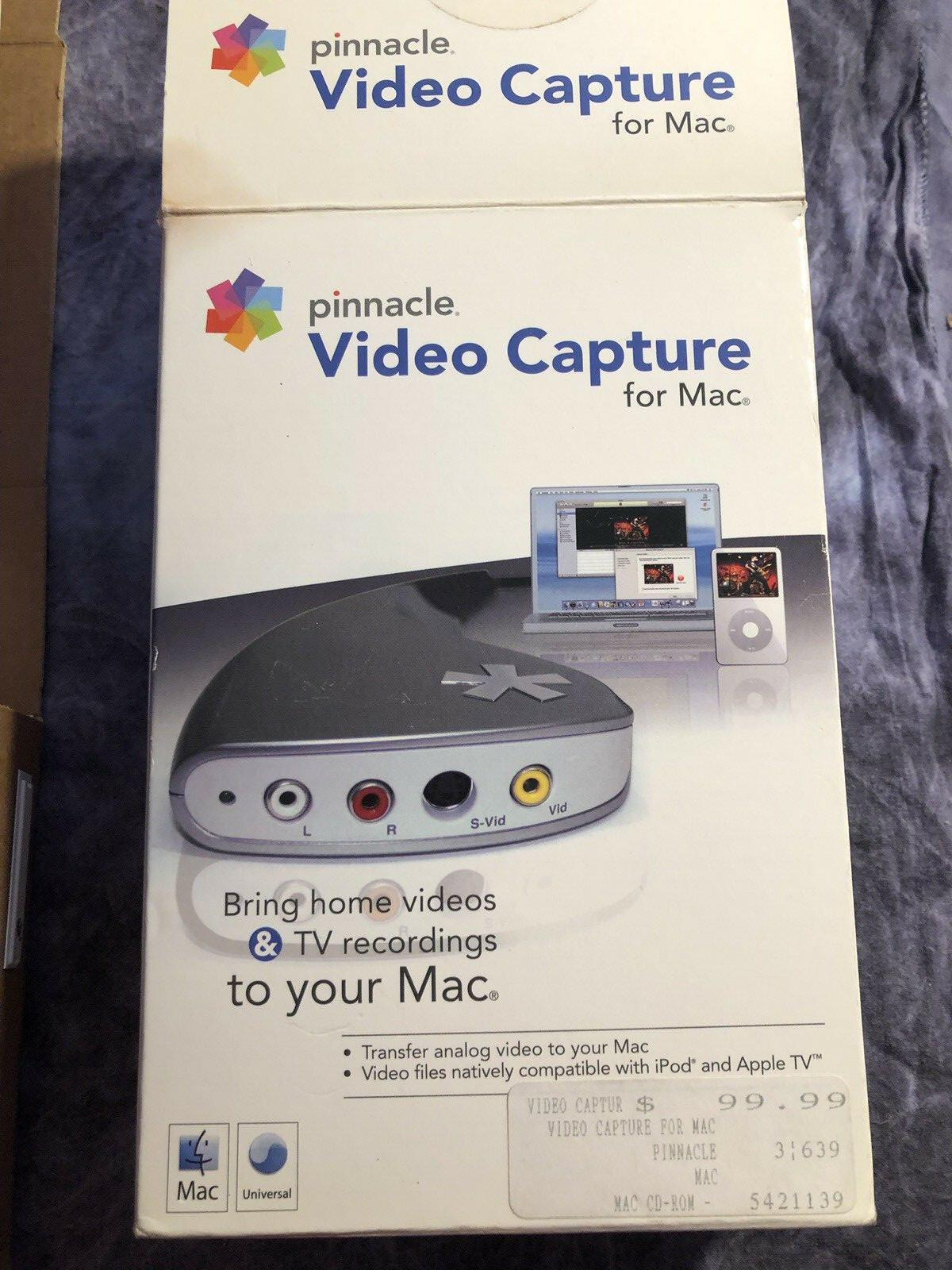 Pinnacle Dazzle USB Composite S-Video Capture Device for Mac