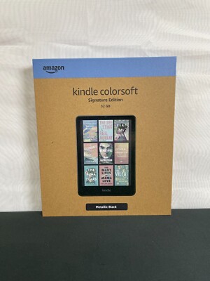 Amazon Kindle Colorsoft Signature Edition Metallic Black 32GB 7 In eBook Reader