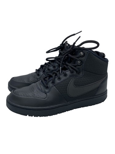 Nike Court Borough Mid Winter 9サイズ ブラック NIKE COURT BOROUGH MID WINTER SNEAKERS TRIPLE BLACK MENS 8