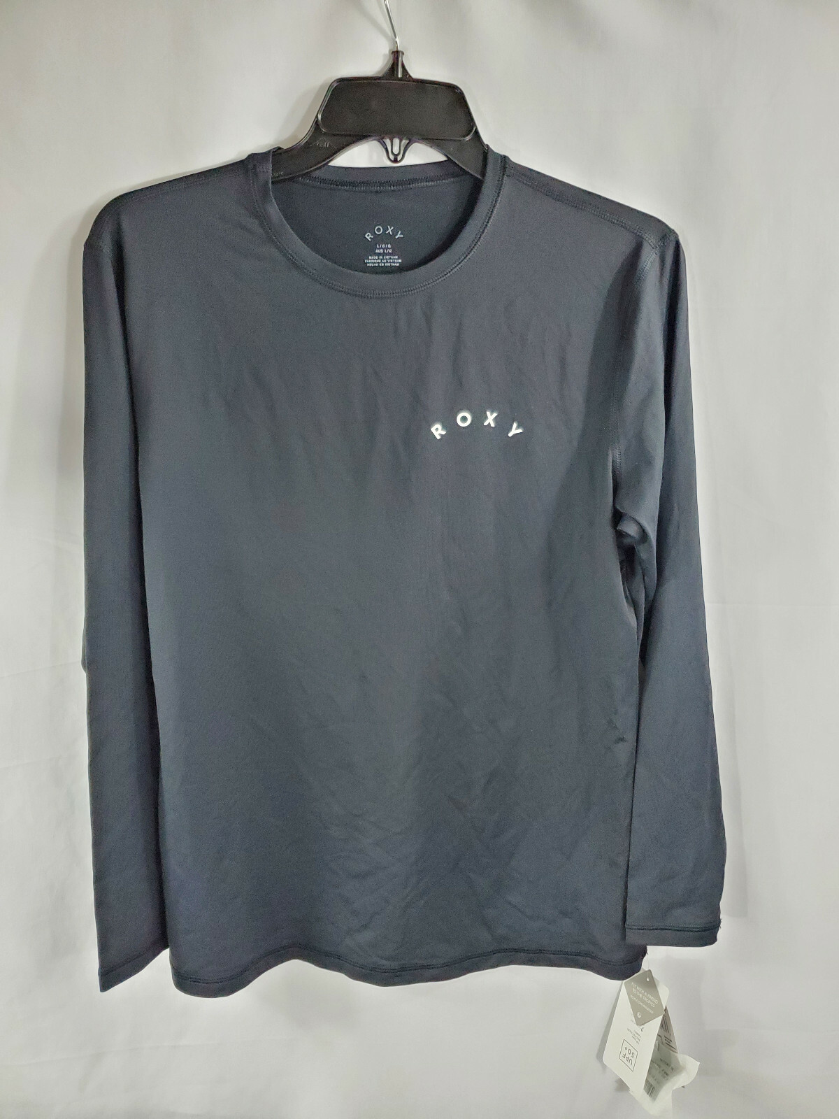 ラッシュガード ROXY New Enjoy Wave Short Sleeve Loose Fit Rash Guard KVJ0 E Womens Lycra Cs 1/2 Zipped Rashguard - ANTHRACITE NEW LIFE