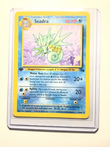 SEADRA - 42/62 - 1st Edition Fossil - Uncommon - Pokemon