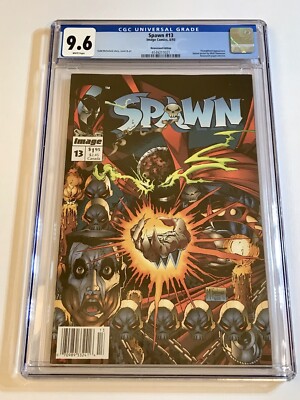1993 Spawn #13 *SCARCE* NEWSSTAND CGC 9.6 WHITE PAGES RARE CENSUS POPULATION 5