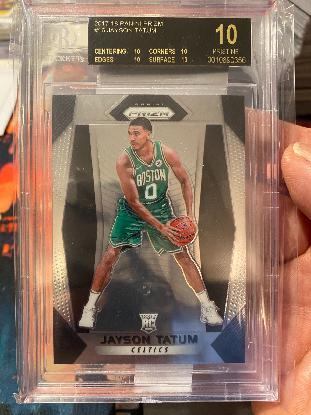 2017 Panini Prizm Jayson Tatum BGS 10 BLACK LABEL!!! | eBay