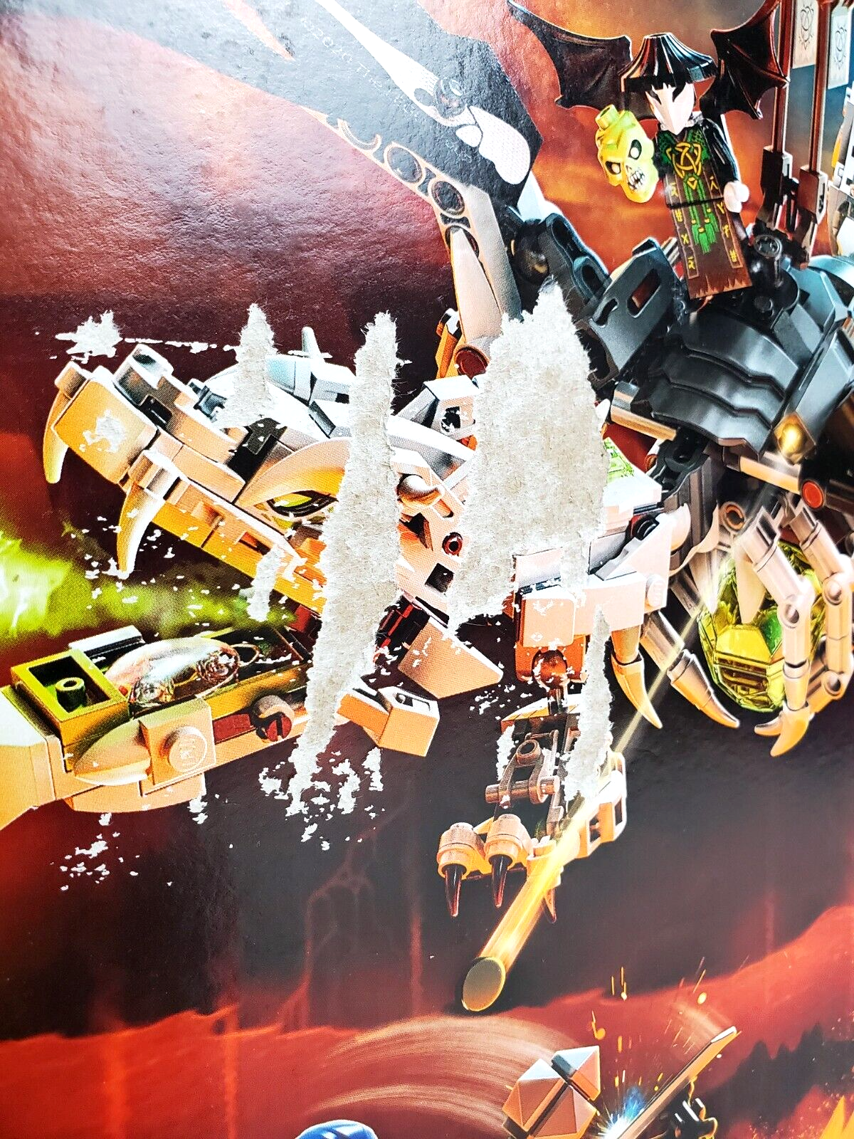 LEGO NINJAGO SET 71721 SKULL SORCERER'S DRAGON NEW IN DAMAGED BOX SHIPS FREE!!