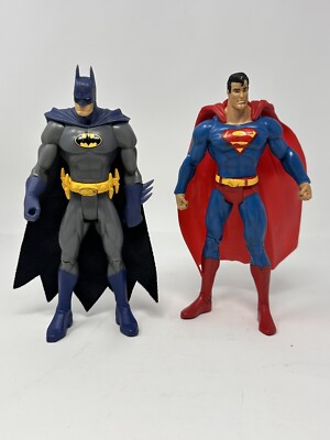 2003 Mattel Batman And Superman Figure Set 6'' Figures No Accessories