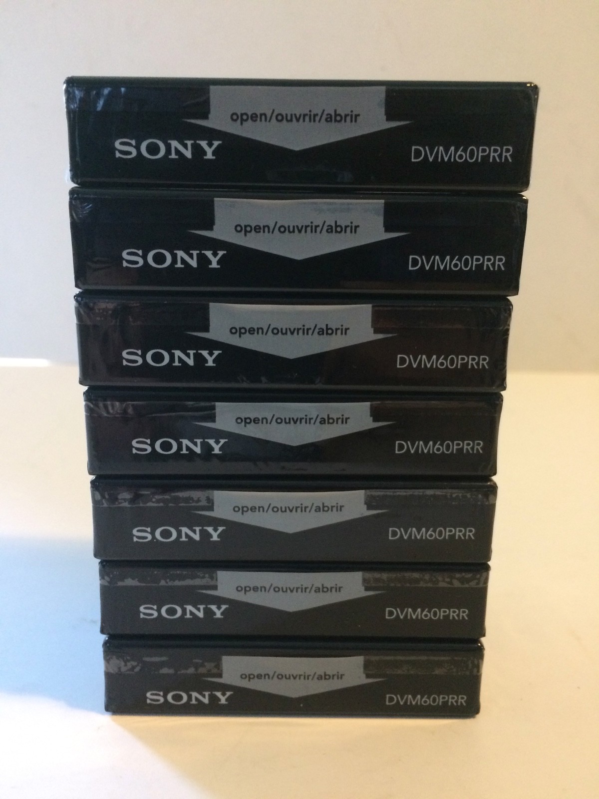 New Lot of 7 Sony DVC Mini DVC Premium Cassette Tapes 60 Min DVM60PRR - Sealed
