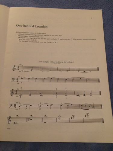 Single Handed by Lynn Freeman Olson 1983 exploring the piano with one hand