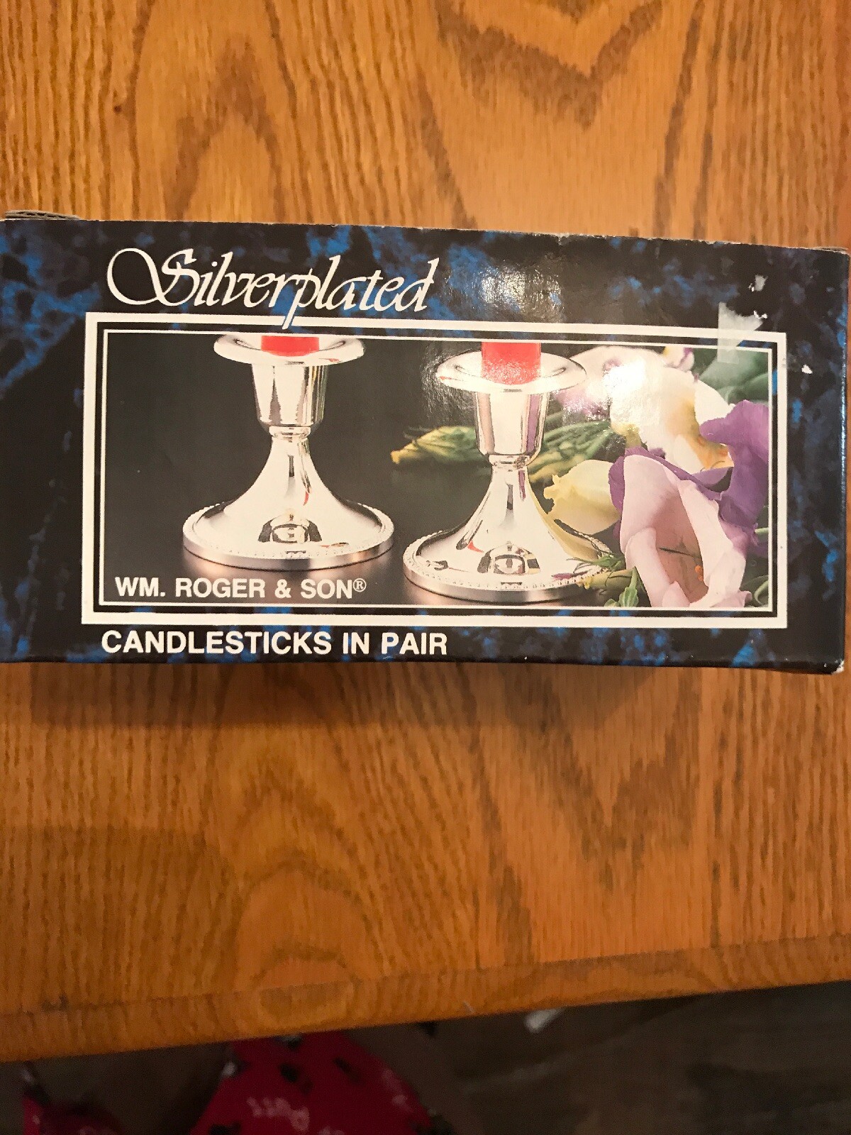 Wm. Roger and Son Silverplated Candlesticks-3