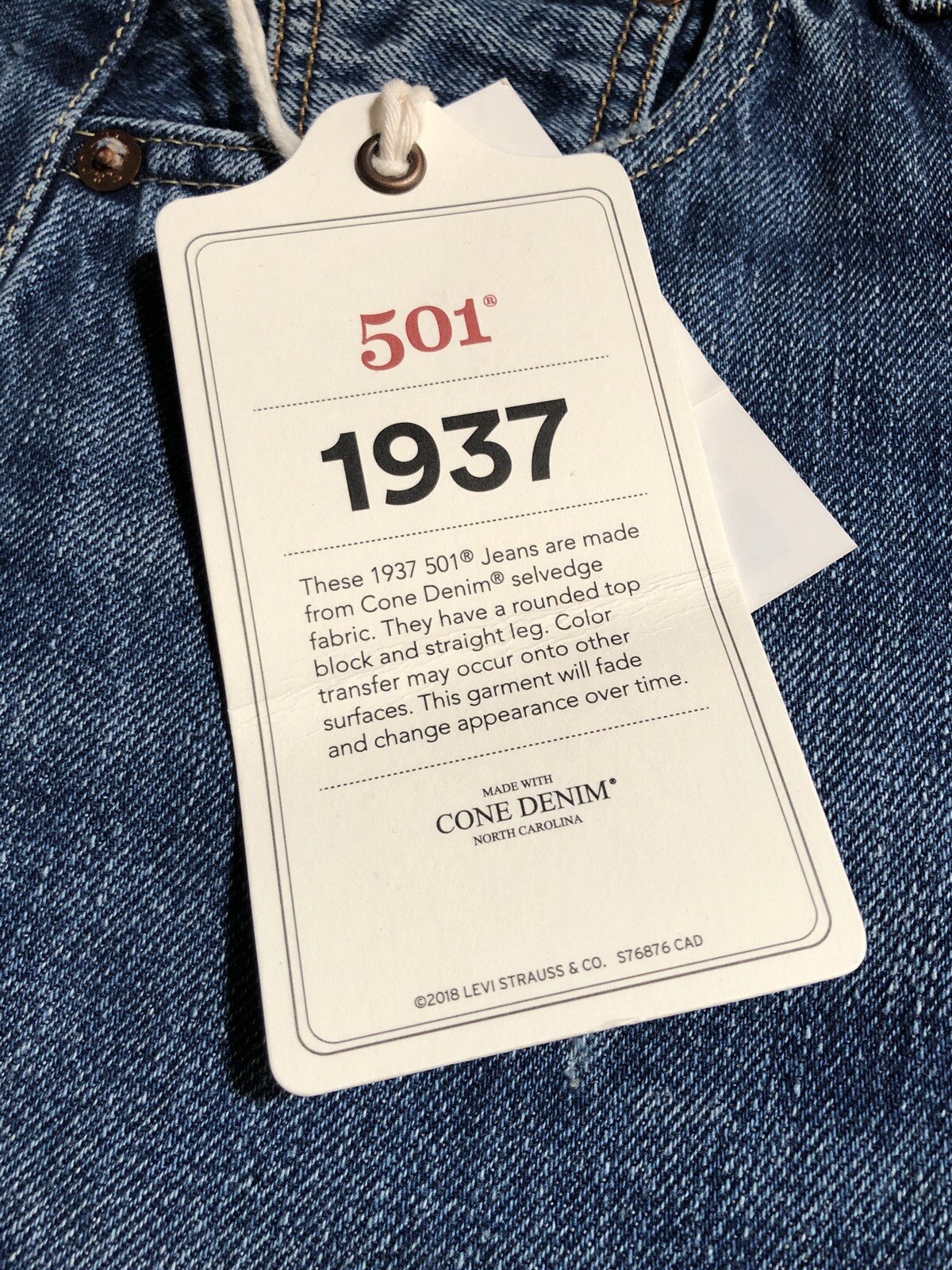 levis 501 1937
