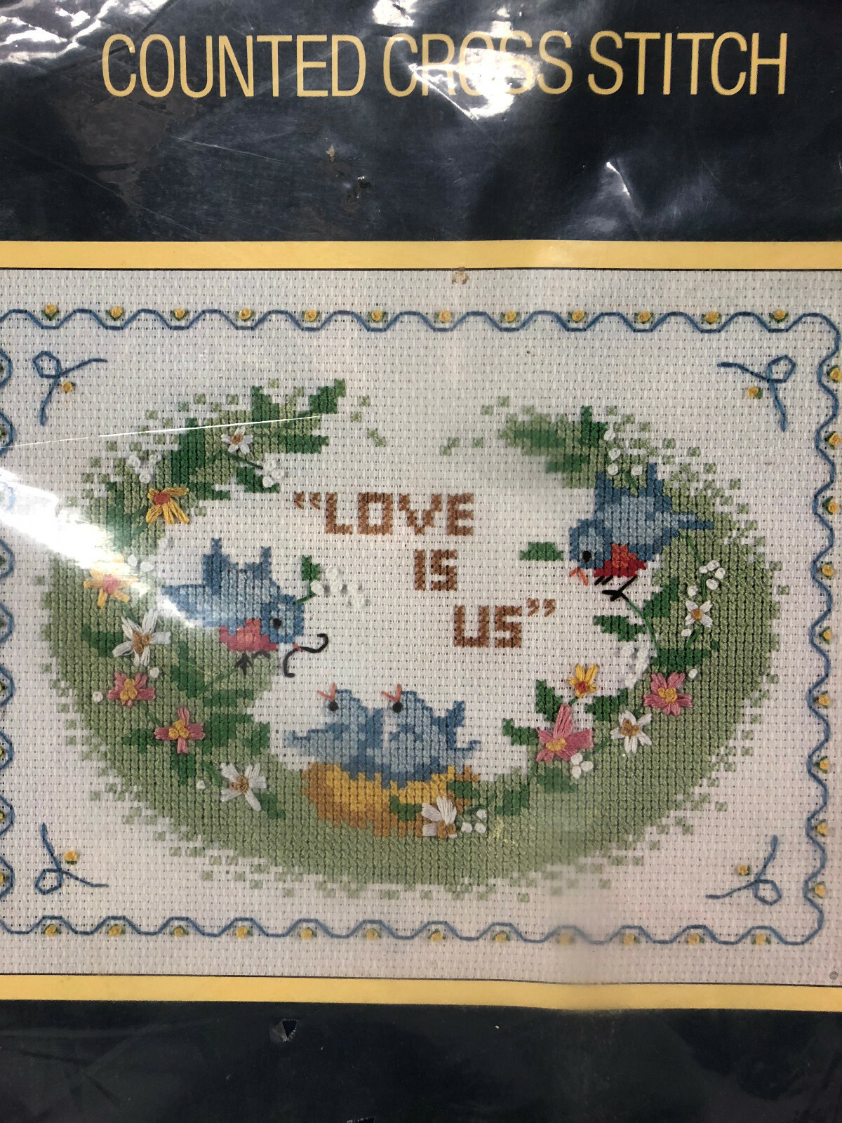 NIP Vintage Sunset Stitchery Counted Cross Stitch Kit 