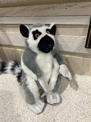 Adventure Planet Ring Tailed White Gray Black lemur Stuffed Animal-
