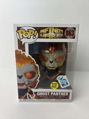 Funko Pop! Marvel Infinity Warps #863 Ghost Panther GITD Funko Insider Club W/Pr