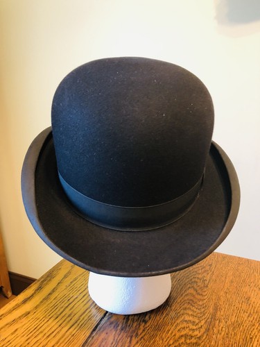 Antique Vintage Men's Stetson Kennedy size 7 1/8 Bowler Derby hat WOW!!