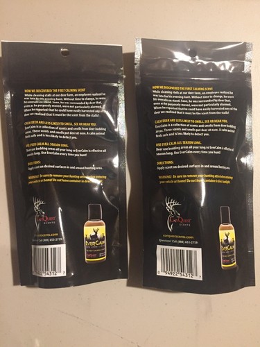 (2) Ever Calm Deer Herd Urine Liquid by ConQuest Scents Calming Scent 2.0 Fl Oz