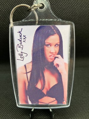 Lolly Badcock Adult Model With Preprint Signature Large Sized keyring