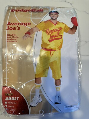 Dodgeball Movie Average Joe's Halloween Adult XL Comic Con Cosplay Costume