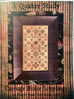 Carriage House Samplings- A Quaker Study Chart