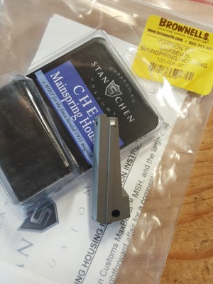 1911 Flat Mainspring Housing Carbon STL Max Bevel Full Size 1911 Stan Chen