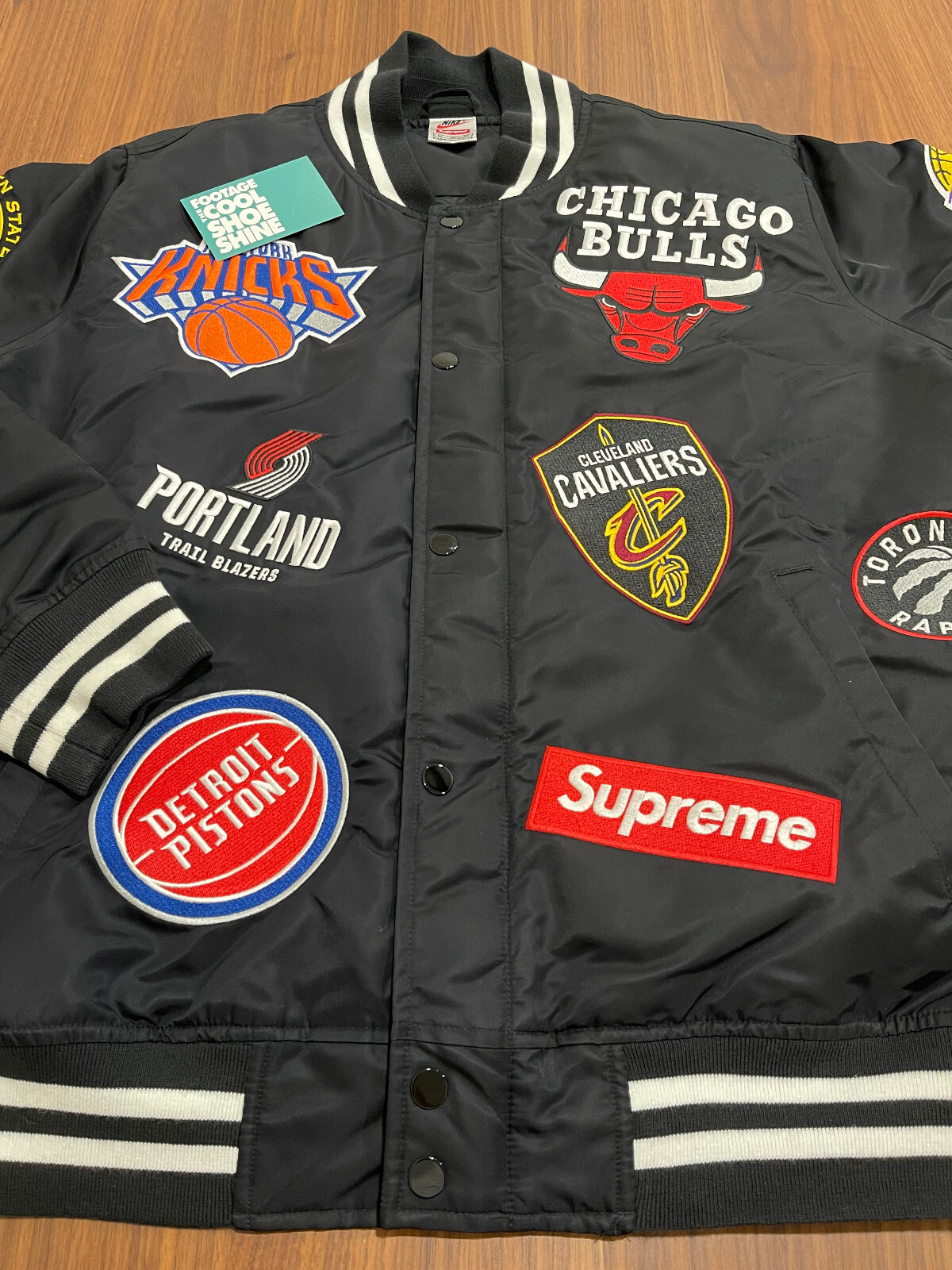 ジャケット・アウター supreme nba warm up jacket M Supreme x Nike x NBA Teams Warm-Up Jacket 'Teal Multi-Color