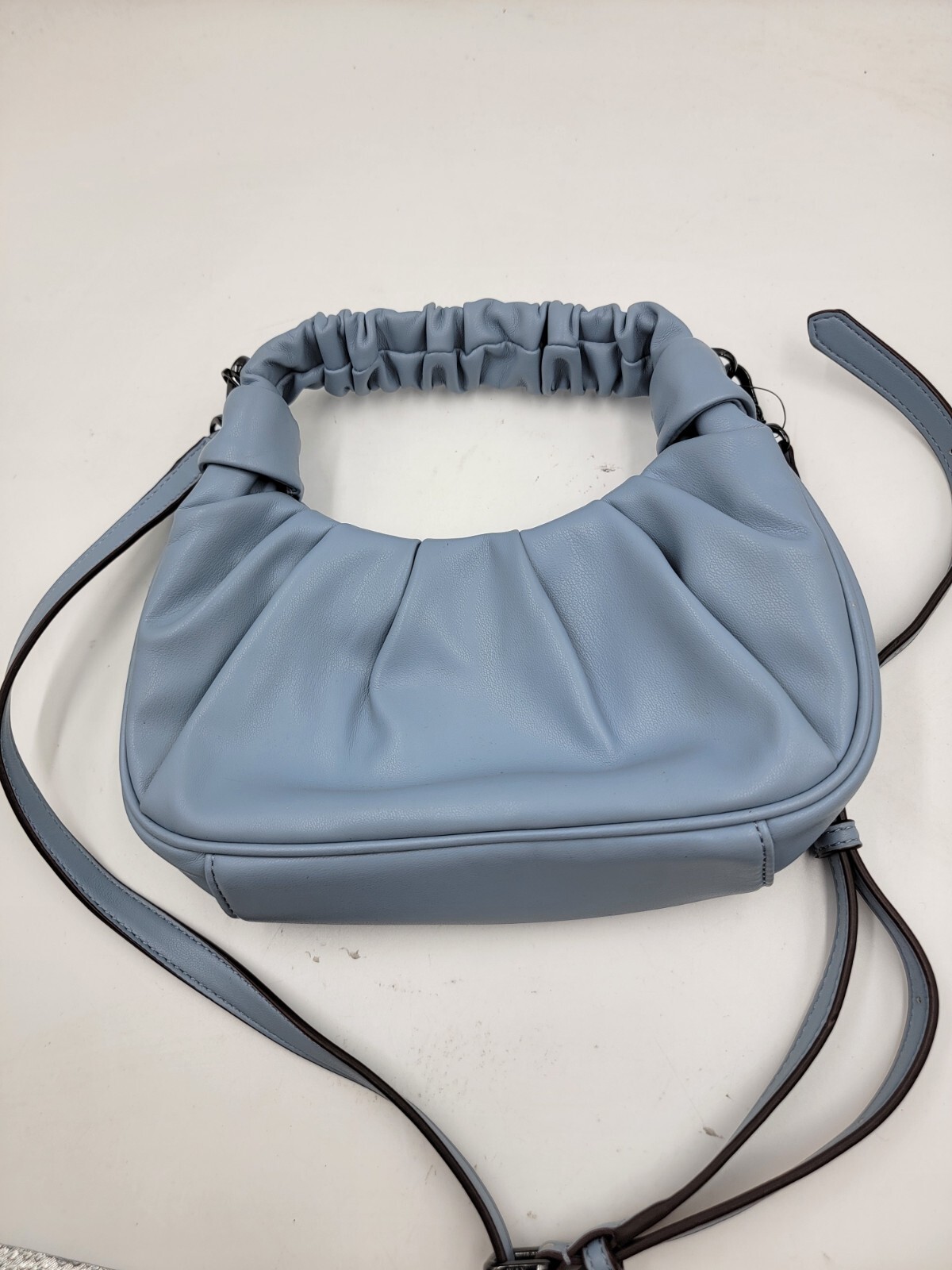 DKNY Reese Demi Crossbody Handbag Women's Blue Moon Magnetic Adjustable Strap - Picture 2 of 13