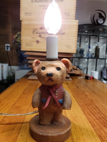 Vintage Teddy Bear Table Lamp