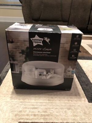 NEW Open Box Tommee Tippee Micro-Steam Microwave Sterilizer