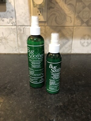 Set of two Bug Soother Bug Repellent Spray 1- 8 oz and 1- 4 oz