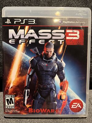 Mass Effect 3 (Sony PlayStation 3, PS3, 2012) Complete, Manual
