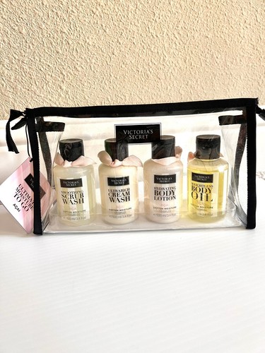 Lotion Scrub Wash Travel Set Acai Cotton