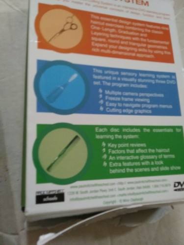 PAUL MITCHELL CORE HAIR CUTTING SYSTEM TECHNIQUE 3 DVD BOXED SET