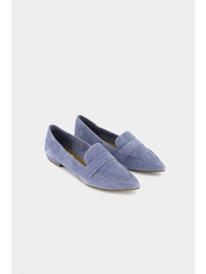 

STEVE MADDEN Женские голубые кожаные лоферы без шнуровки Carver с мыском, размер 7,5 м, Light blue, CARV01S1