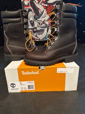 men's size 8 Timberland 40 below premium waterproof boot brown full grain