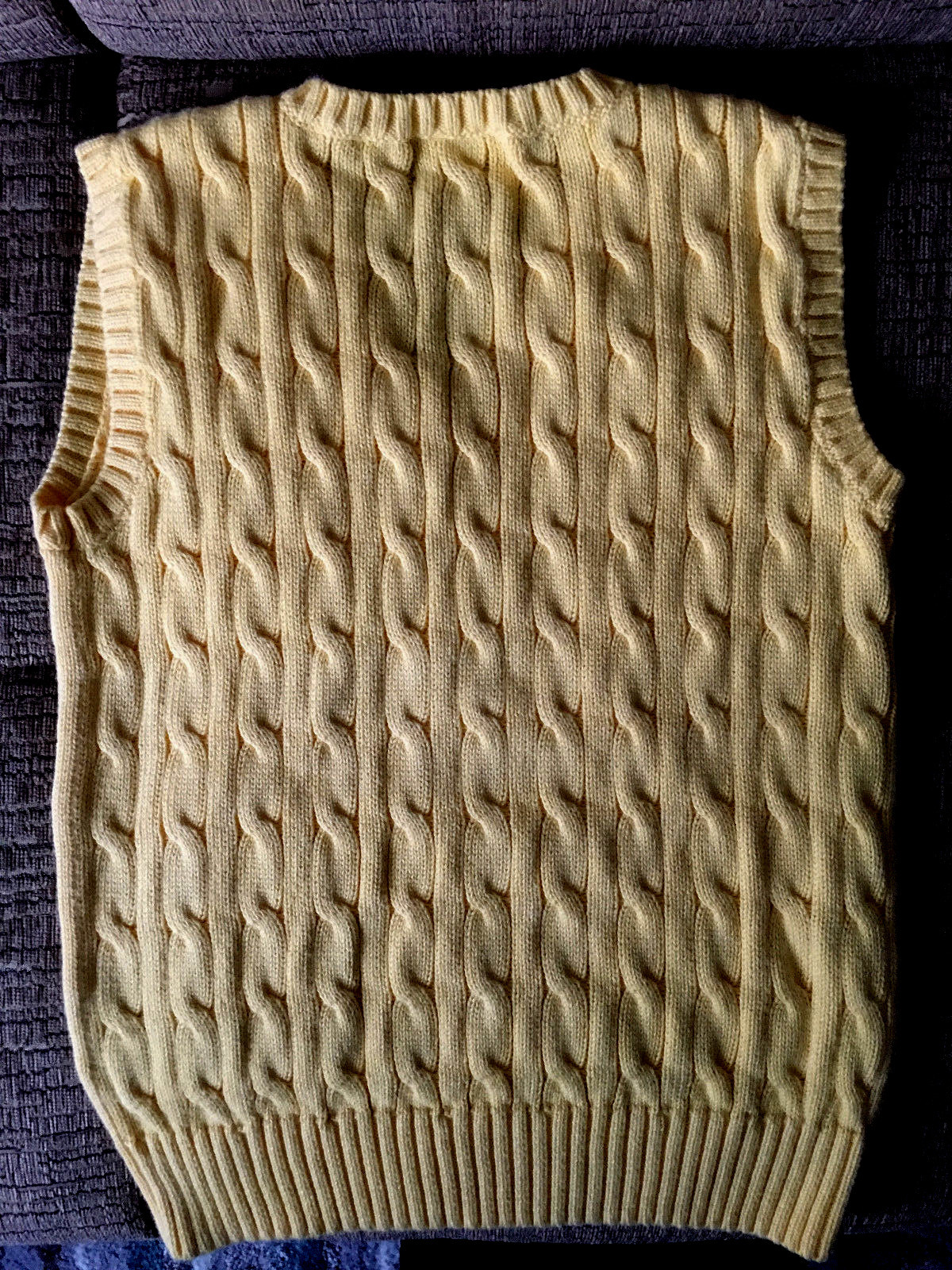 POLO RALPH LAUREN BOYS 100% COTTON  SLEEVELESS SWEATER SIZE 7