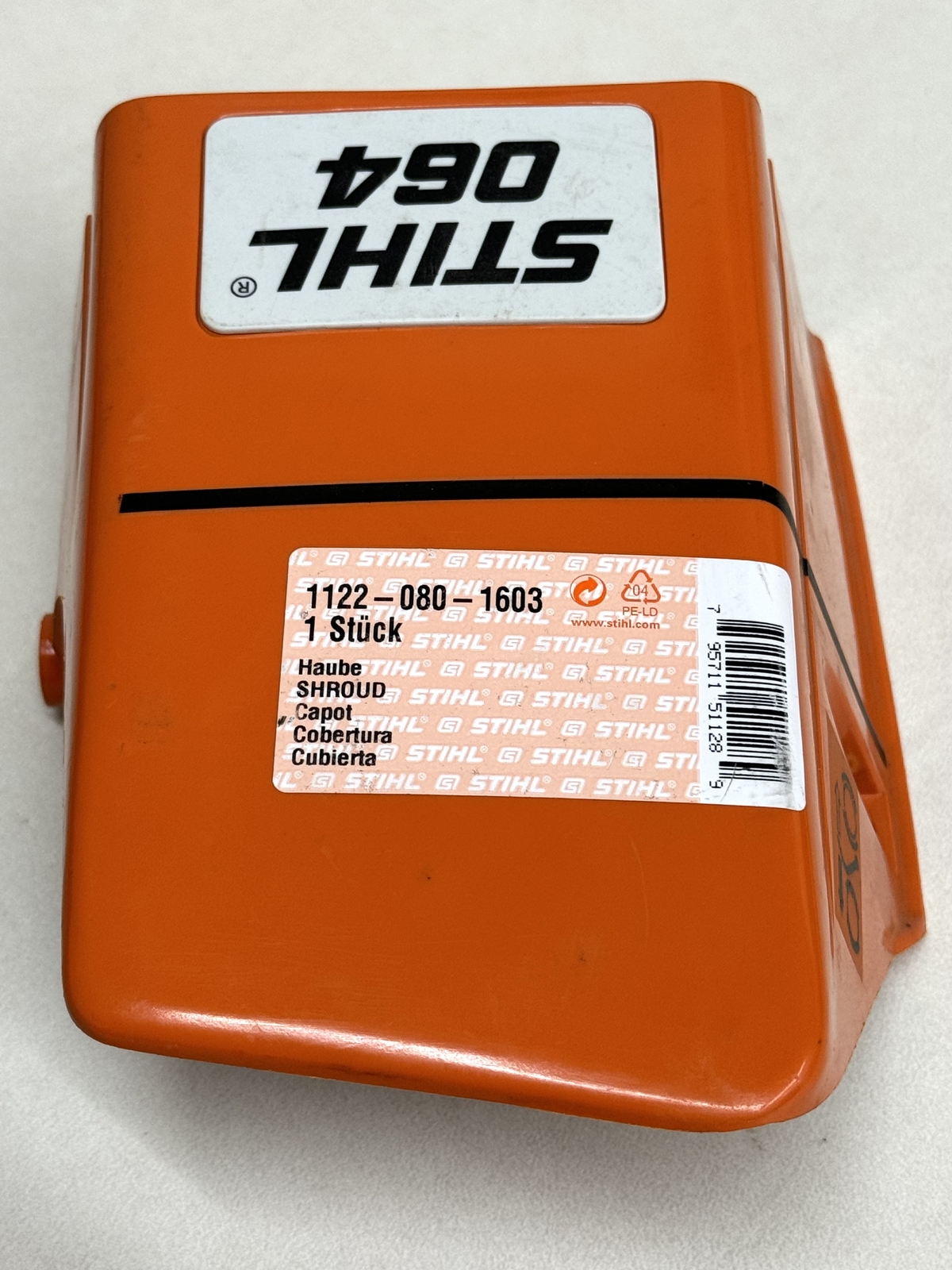 STIHL OEM TOP SHROUD COVER 1122 080 1603 CHAINSAW 064 064R 064RW   11220801603 - Picture 2 of 4