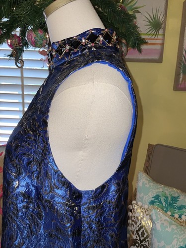 Pre-owned Lilly Pulitzer Brandi Shift Blue Twilight Floral Brocade $278 Size 10,14 In Multicolor