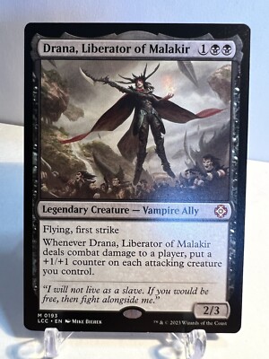 DRANA, LIBERATOR OF MALAKIR mtg NM Commander Lost Caverns of Ixalan Mythic