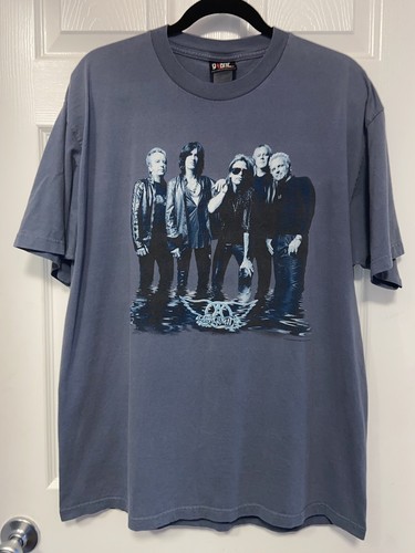 Aerosmith 2001-02 ツアーTシャツ Vintage Aerosmith Just Push Play World Tour 2001 Concert T