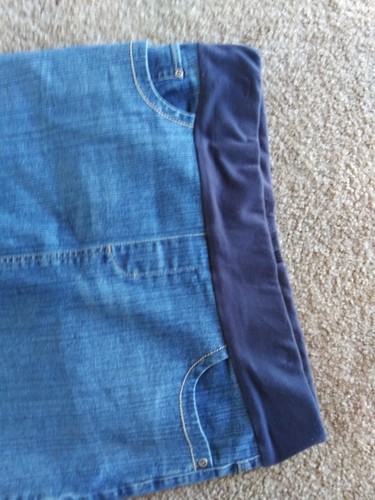 MOTHERHOOD MATERNITY Jeans Jean Skirt Size Medium Medium Wash Maternity Skirt