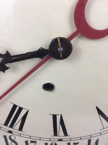 Antique Calendar Time Clock Wood Ingraham Eight 8 Day School House General Store