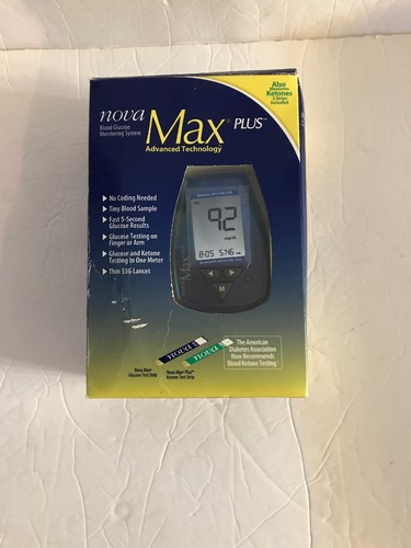 Nova Max Plus Blood Glucose Monitoring System