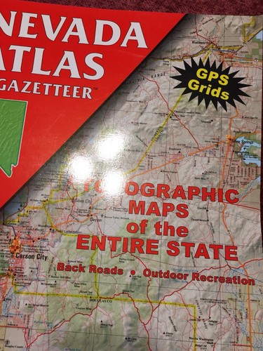 Delorme ~Atlas and Gazetteer ~Nevada~Topographic Maps Of The Entire State 1996