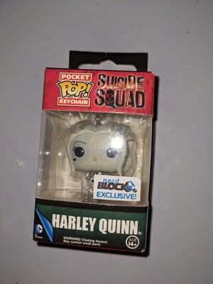 Harley Quinn Suicide Squad Pocket Funko Pop Keychain / Nerd Block Exclusive